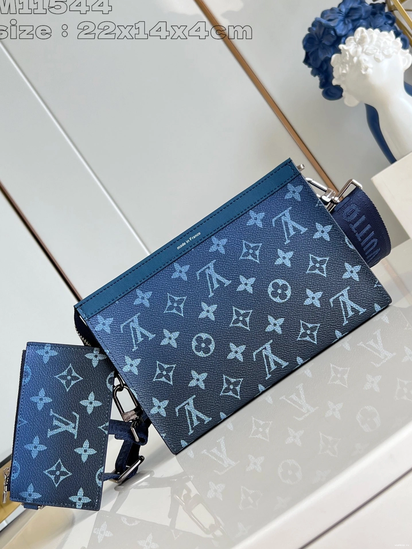 WIS Wallet-22*14.5*4.5cm Gaston VUITTON LOUIS Wearable 0109